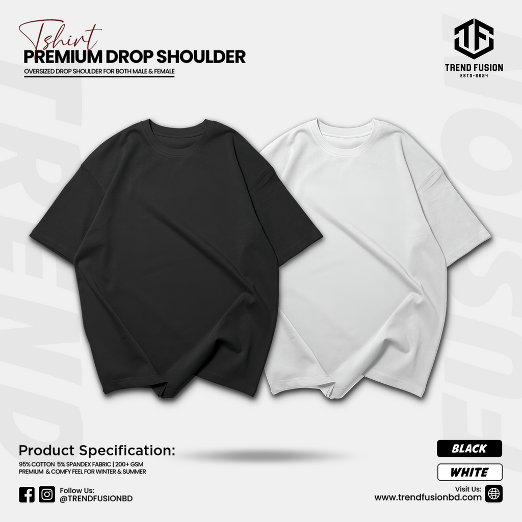 Premium Classic Soul Drop Shoulder Tee Combo