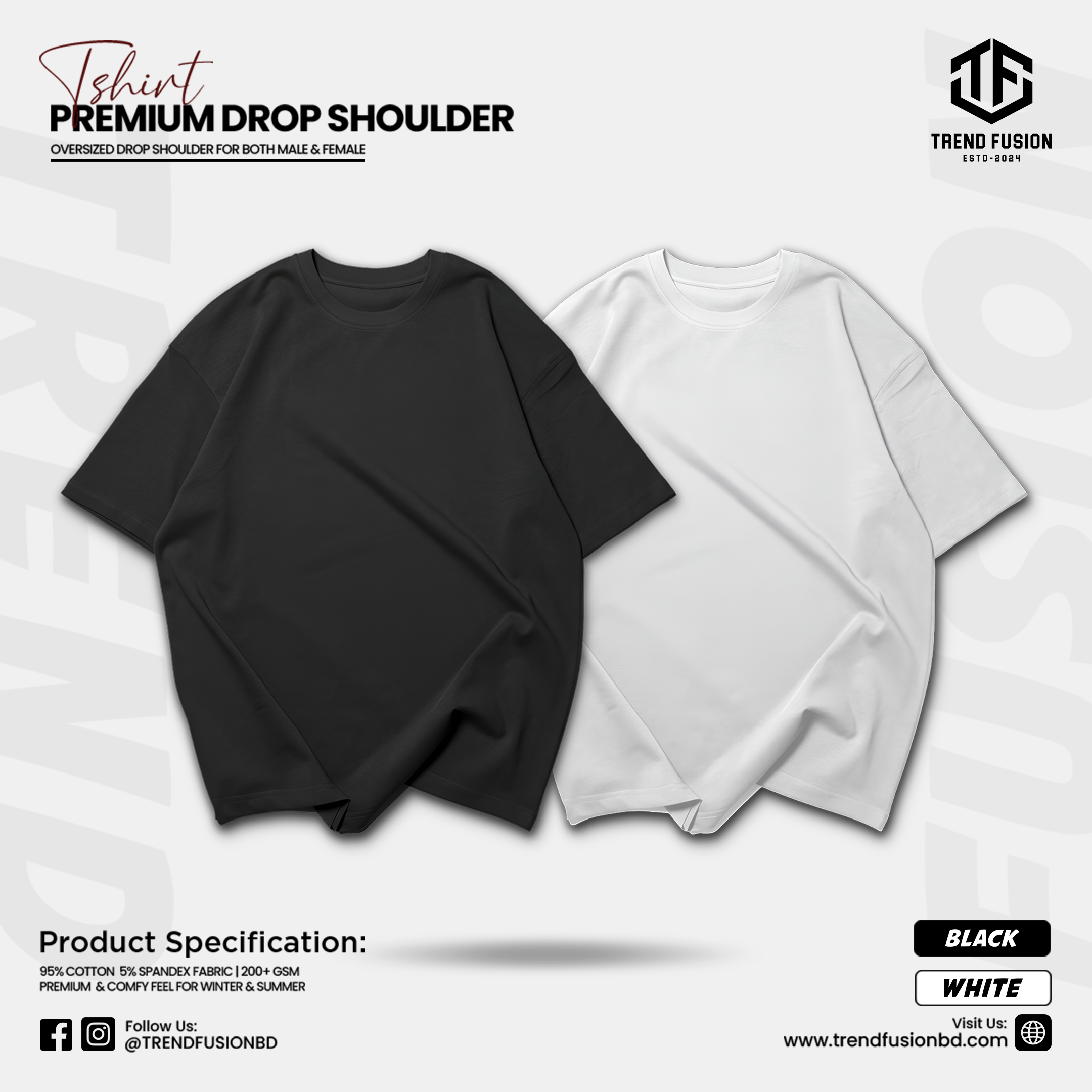 Premium Classic Soul Drop Shoulder Tee Combo